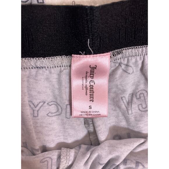 Juicy Couture Pajama Pants Women’s Small Gray Cozy Loungewear Comfy Bottoms - Picture 4 of 6